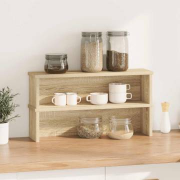 Stackable Kitchen Racks - Sonoma Oak | 2 pcs 50x15x16 cm