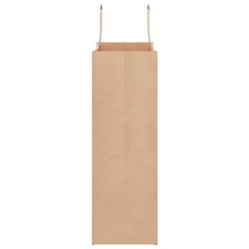 Brown Paper Bags 250 pcs with Handles | Eco-Friendly Packaging