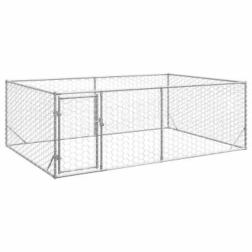 Outdoor Dog Kennel 3x2x1m | Galvanised Steel for Safety