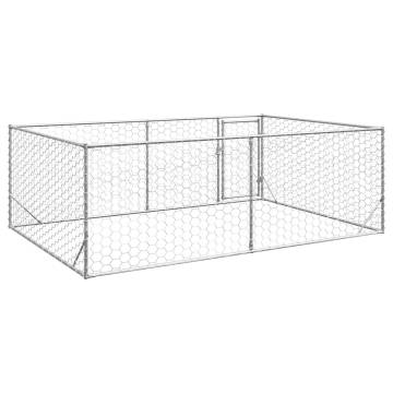 Outdoor Dog Kennel 3x2x1m | Galvanised Steel for Safety