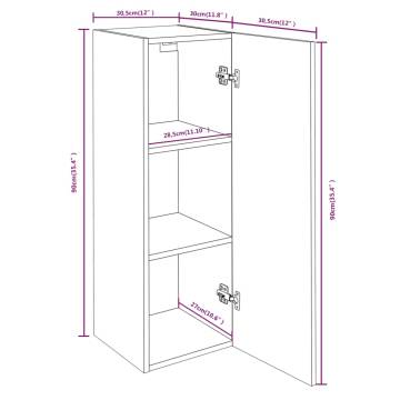 Stylish Smoked Oak TV Cabinets - 4 pcs | Hipomarket UK