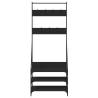 Stylish Clothes Rack with Shoe Storage - Black 72x34x184 cm