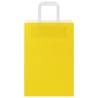 Yellow Paper Bags with Handles - 50 Pcs - Eco-Friendly