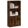 Bookcase Smoked Oak 60x24x120 cm | Stylish Engineered Wood Storage