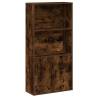 Bookcase Smoked Oak 60x24x120 cm | Stylish Engineered Wood Storage