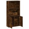 Bookcase Smoked Oak 60x24x120 cm | Stylish Engineered Wood Storage