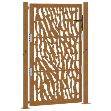 Garden Gate 105x155 cm Weathering Steel Trace Design | HipoMarket