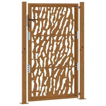 Garden Gate 105x155 cm Weathering Steel Trace Design | HipoMarket