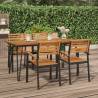 Garden Table with Hairpin Legs 160x80x75 cm Solid Wood Acacia Size 160 x 80 x 75 cm Quantity in Package 1 