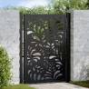  Garden Gate Black 105x130 cm Steel Wave Design Colour steel/black Size 105 x 130 cm Model wave design 