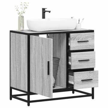 Bathroom Sink Cabinet Grey Sonoma - Elegant & Durable