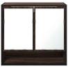 Brown Oak Bathroom Mirror Cabinet - 65x20x60 cm | HipoMarket