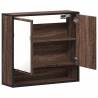 Brown Oak Bathroom Mirror Cabinet - 65x20x60 cm | HipoMarket