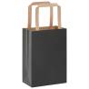 Black Paper Bags with Handles - 250 pcs | Eco-Friendly Packaging