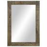 Stylish Bathroom Mirror 50x2.5x70 cm Solid Wood | HipoMarket