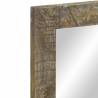 Stylish Bathroom Mirror 50x2.5x70 cm Solid Wood | HipoMarket