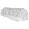 Durable Chicken Run 2.5x10m Galvanised Steel | Hipomarket