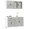  4 Piece Kitchen Cabinet Set Kalmar Concrete Grey Engineered Wood Colour concrete grey Quantity in Package 1 Number of 