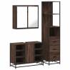 3 Piece Brown Oak Bathroom Furniture Set | Stylish & Durable