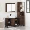 3 Piece Brown Oak Bathroom Furniture Set | Stylish & Durable