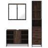 3 Piece Brown Oak Bathroom Furniture Set | Stylish & Durable