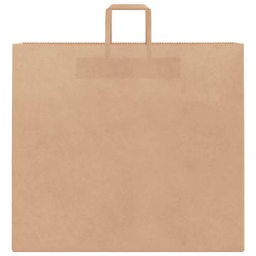 Brown Paper Bags with Handles – 250 Pcs | Eco-Friendly Choice