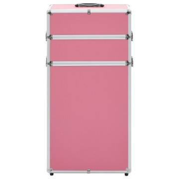 Aluminium Pink Make-up Trolley - Stylish & Practical Storage