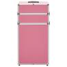 Aluminium Pink Make-up Trolley - Stylish & Practical Storage