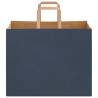 250 Blue Paper Bags with Handles - Eco-Friendly & Durable