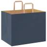 250 Blue Paper Bags with Handles - Eco-Friendly & Durable