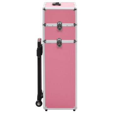 Aluminium Pink Make-up Trolley - Stylish & Practical Storage