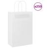  Paper Bags 250 pcs with Handles White 21x11x31 cm Colour white Size 22 x 11 x 31 cm Quantity in Package 250 