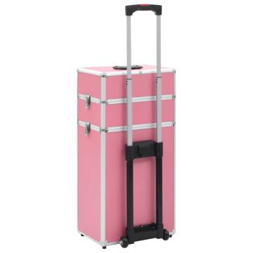 Aluminium Pink Make-up Trolley - Stylish & Practical Storage