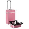 Aluminium Pink Make-up Trolley - Stylish & Practical Storage