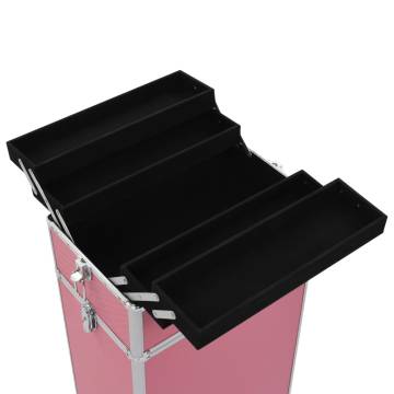 Aluminium Pink Make-up Trolley - Stylish & Practical Storage