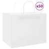  Paper Bags 50 pcs with Handles White 32x22x24 cm Colour white Size 32 x 22 x 24 cm Quantity in Package 50 