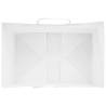 White Paper Bags with Handles - 50 pcs | 32x22x24 cm | Eco-Friendly