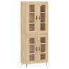 Highboard Sonoma Oak - Stylish Engineered Wood Storage Solution