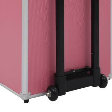 Aluminium Pink Make-up Trolley - Stylish & Practical Storage