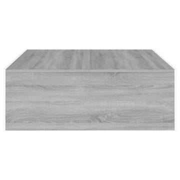 Coffee Table Grey Sonoma - 100x100 cm Engineered Wood