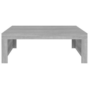 Coffee Table Grey Sonoma - 100x100 cm Engineered Wood