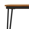 Garden Table with Hairpin Legs - Solid Acacia Wood 160x80 cm