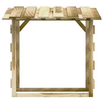 Beautiful Pergolas with Roofs - 6 pcs Impregnated Pinewood