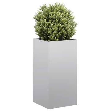 Stylish 40x40x80 cm Galvanised Steel Planter for Outdoor Spaces