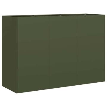 Olive Green Planter - Stylish Cold-Rolled Steel | HipoMarket