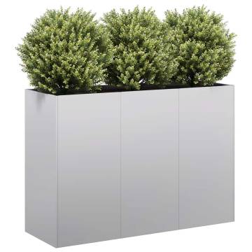 Stylish Galvanised Steel Planter 120x40x80 cm - Durable & Elegant