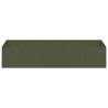 Stylish Olive Green Steel Planter - 200x80x40 cm | HipoMarket