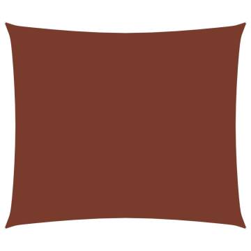 Sunshade Sail Oxford Fabric 2.5x4m Terracotta | HipoMarket