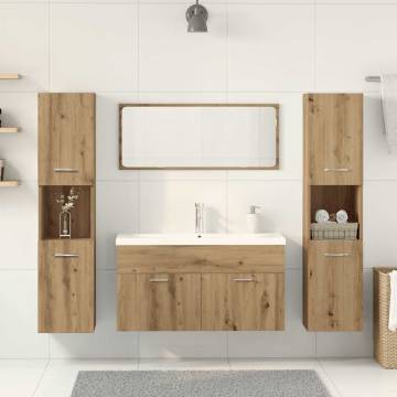 5 Piece Bathroom Furniture Set - Artisan Oak & Engineered Wood