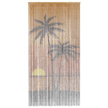 Insect Door Curtain - Palm Tree Print | 100x200 cm | Bamboo